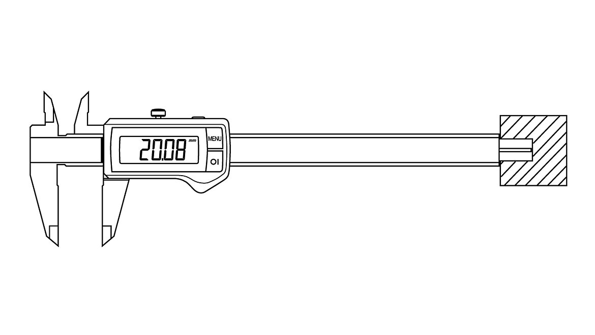 QM 1023 Quality 101 Digital Calipers MarCal 16 EWR 4103400 C-Depth